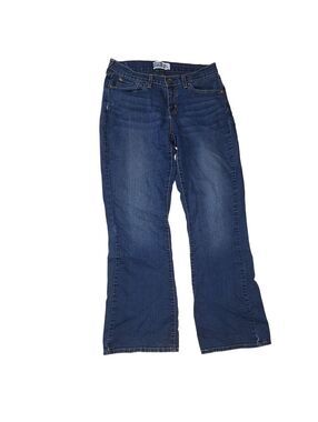 Levi Strauss Signature Womens Curvy Bootcut Blue Jeans Size 10 Medium Wash